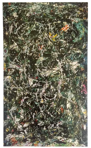 Jackson Pollock Foundation Abstract Expressionist Collector's Lithograph Print " Full Fathom Five " 1947