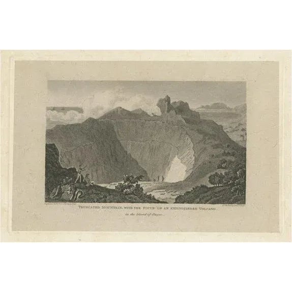 Gold After Craig, The Ancient Volcano of Owyhee or Hawaii, 1815, Print For Sale - Image 8 of 8