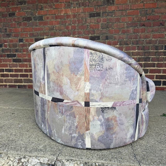 Textile Vladimir Kagan for Directional for Postmodern Loveseat For Sale - Image 7 of 9
