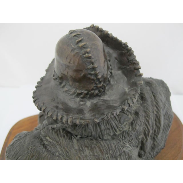 Dan Huber Oregon Western Rocky Mountain Trapper Bronze Sculpture With Coa For Sale In Portland, OR - Image 6 of 13