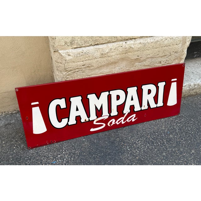 1960s Vintage Campari Soda Sign,1960s For Sale - Image 5 of 8