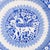 Earthenware - Earthenware plate - 19th century. Portuguese; manufactured in the North in the 19th century. Blue...