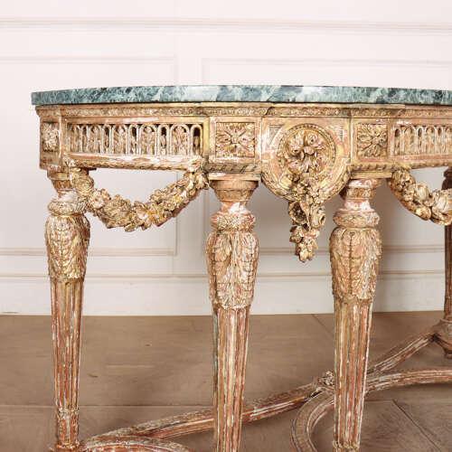Wood French Console Table, 19th Century For Sale - Image 7 of 10