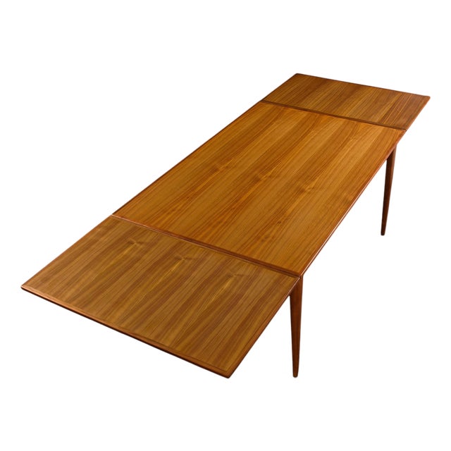 Large Niels Otto Møller Extendable Danish Teak Dining Table for j.l. Møller For Sale