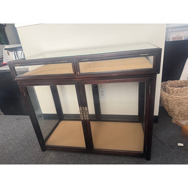Late 19th Century Antique Asian Display Cabinet For Sale - Image 5 of 8