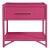 Olympia One-Drawer Nightstand in Hot Pink For Sale