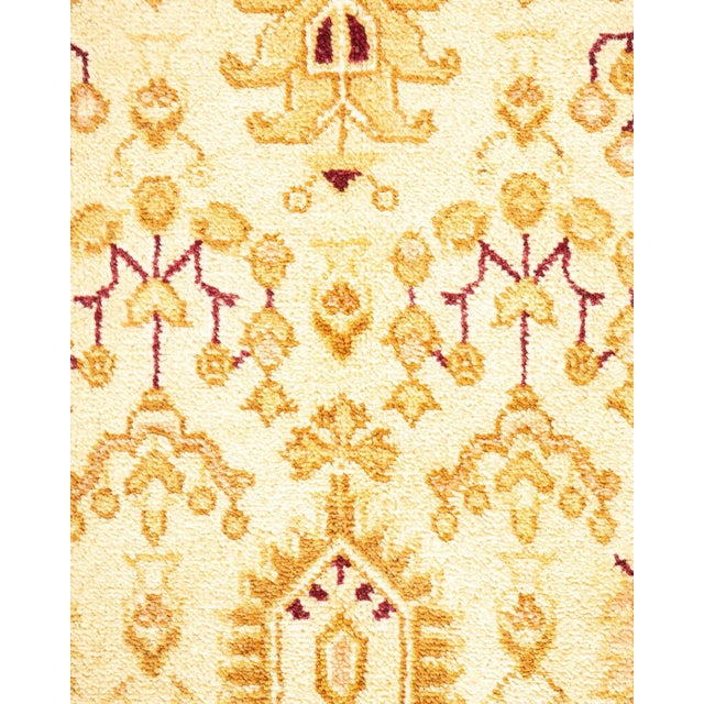 Traditional Mogul, One-of-a-Kind Hand-Knotted Area Rug in Ivory, 6' 1" x 8' 10" For Sale - Image 3 of 8
