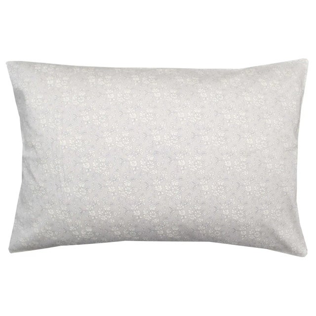 English Pillowcase Made With Liberty Fabric Capel Grey For Sale - Image 3 of 3