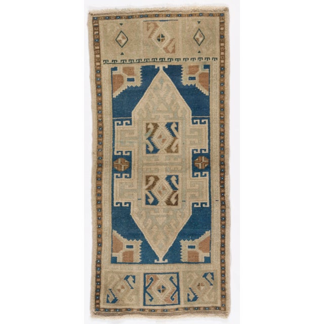 1950s 1950s Vintage Turkish Yastik Area Rug, 1'9 X 3'8 For Sale - Image 5 of 5