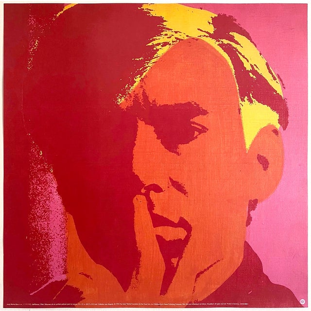 This Andy Warhol Foundation rare vintage 1993 offset lithograph print Pop Art poster " Self Portrait " 1966, is a very...