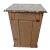 19th Century European Empire, Biedermeier Burl Walnut Marble-Top Bedside Cabinet For Sale - Image 9 of 9