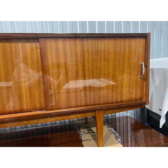 Polish Mid-Century Mahogany Sideboard, C1950's For Sale - Image 14 of 16