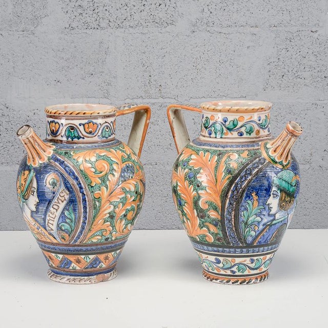Vases from Deruta, Mid-20th Century, Set of 2 For Sale - Image 9 of 18
