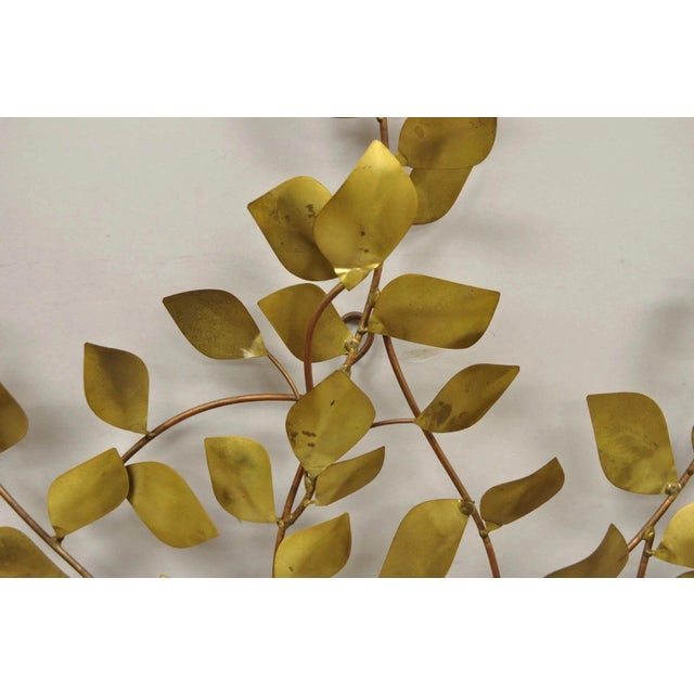 Metal Bergasse Mid Century Modern Brutalist Brass Tree of Life LRG Wall Art Sculpture For Sale - Image 7 of 12