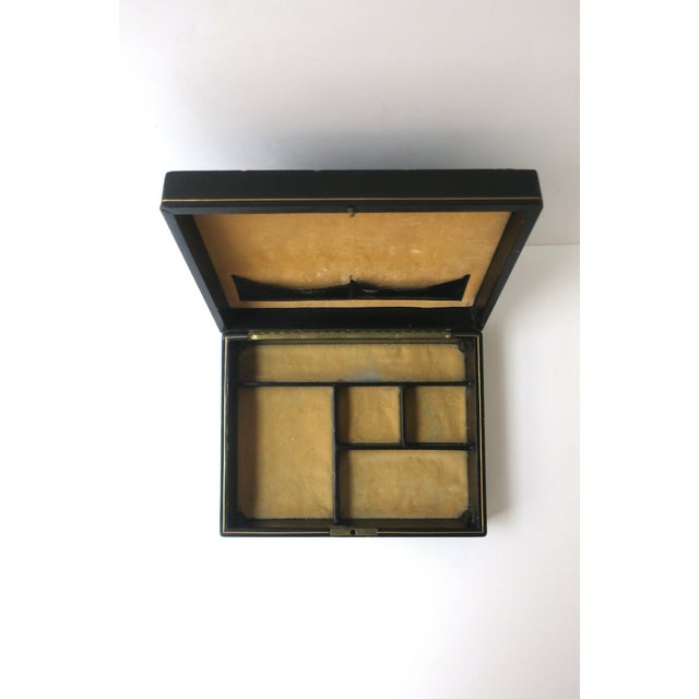 Animal Skin Italian Leather Jewelry Box, Mid-20th Century, Italy For Sale - Image 7 of 13