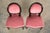 French Antique French Louis XVI Style Maple Side Chairs in Pink Velvet - A Pair For Sale - Image 3 of 12