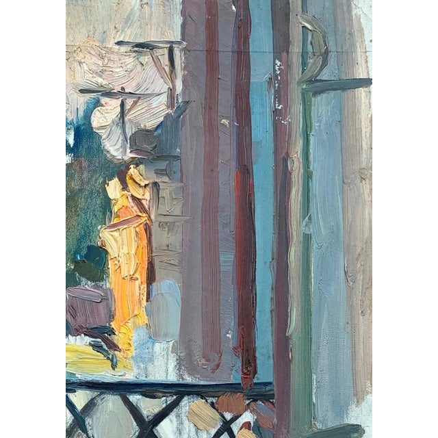 Realism Vintage Urban Oil Painting: Ukrainian Cityscape, 1960 Art 33-23 For Sale - Image 3 of 6