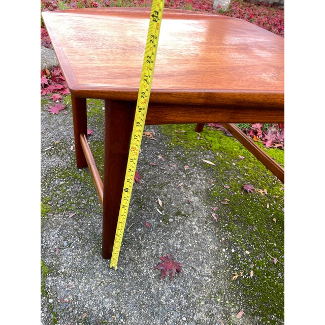 1960s Mid-Century Danish Modern Folke Ohlsson Corner Side Table for Dux For Sale - Image 10 of 12