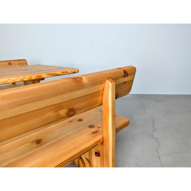 Mid-Century Modern Two Benches and Table by Carl Malmsten for Karl Andersson and Sner, Set of 3 For Sale - Image 3 of 9