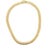 Mid-Century Modern Vintage Italian 14k Gold Tubogas Collar Necklace, Circa 1975 For Sale - Image 3 of 13