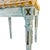 Mid 20th Century Mid 20th Century French Louis XVI Style Blue Painted Footstools With Brass Accents & Polka Dot Cut Velvet - A Pair For Sale - Image 5 of 18