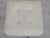 White Vintage White Pouf in Leather For Sale - Image 8 of 10