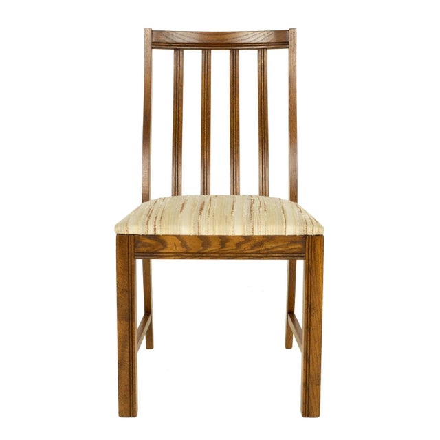 Lane First Edition Style Keller Mid Century Walnut Dining Chairs Set