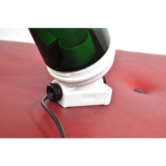 Vintage Porcelain Wall Light in Green, 1960s For Sale - Image 3 of 8