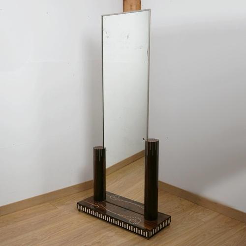 Art Deco Floor Standing Mirror attributed to Émile-Jaques Ruhlmann, 1920s For Sale - Image 6 of 6