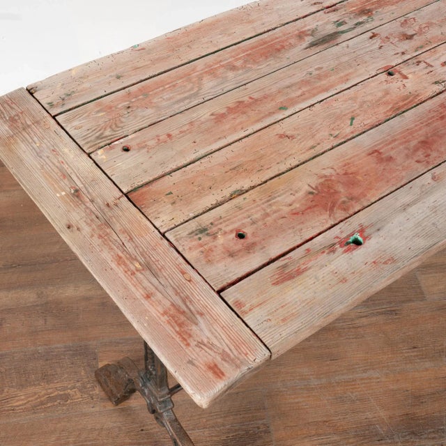 Late 19th Century Pair, Rustic Side Tables With Iron Base, Sweden Circa 1890-1900 For Sale - Image 5 of 9