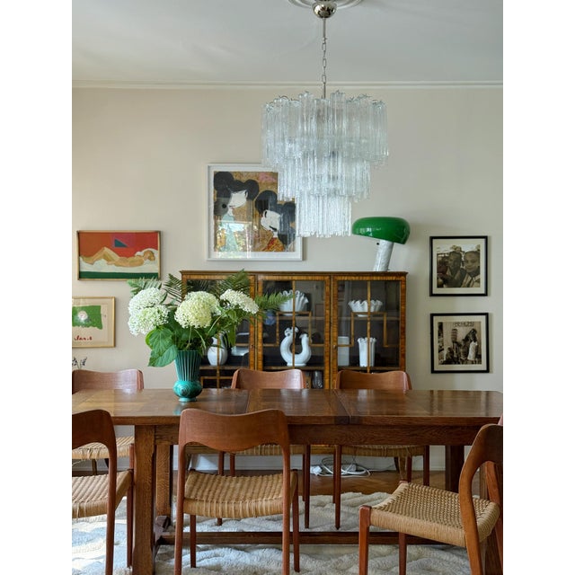 Murano Chandelier in Glass For Sale - Image 3 of 9