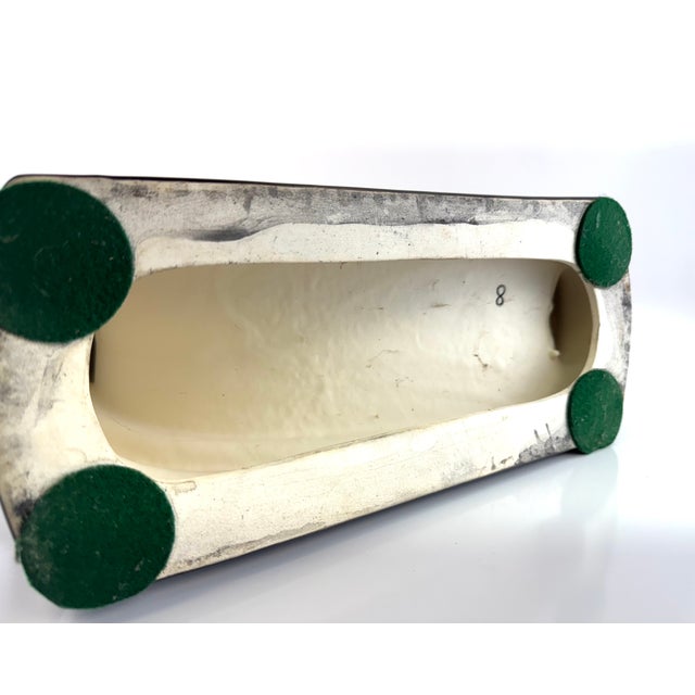 Mid Century Art Deco Style Black Ram Sculpture With Dramatic Curled Horns For Sale - Image 11 of 11