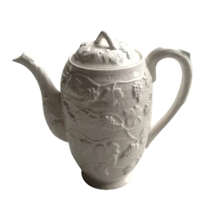 White Ceramic Tea/Coffee Pot Kettle