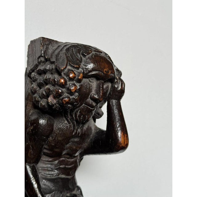 Wood Hand-Carved Satyrs, 18th Century, Set of 2 For Sale - Image 7 of 12
