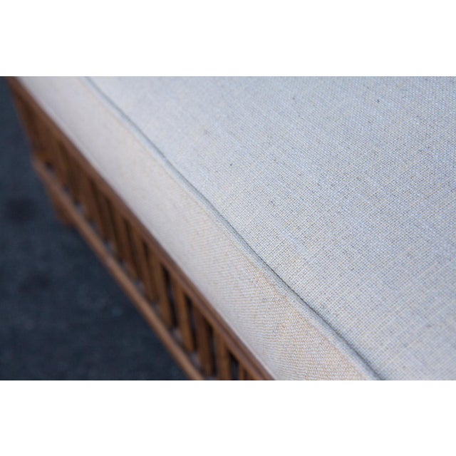 Palecek Square Rattan Ottoman Chairish