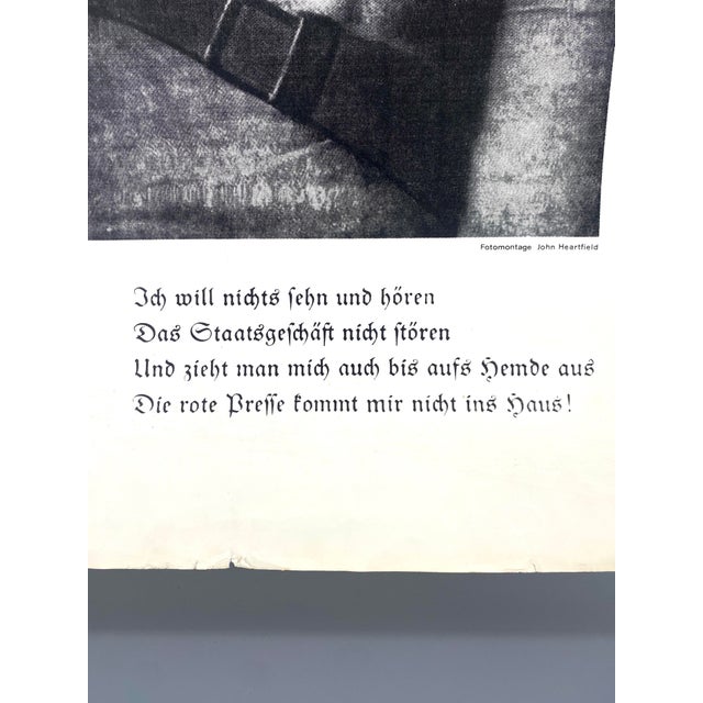 John Heartfield, Those Who Read Bourgeois Newspapers Will Become Blind and Deaf, Away with the Stupefaction Bandages!, 1969, Print For Sale - Image 9 of 11