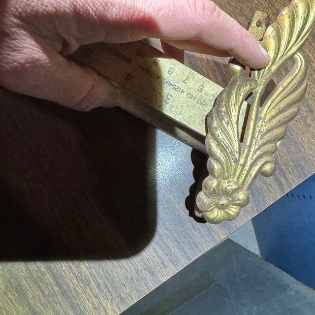 Vintage Ancathus Leaves Curtain Tie Backs- A Pair For Sale In Columbia, SC - Image 6 of 7