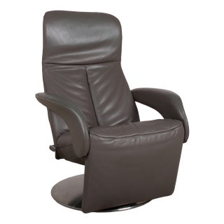 Symphony JR-7960 Lounge Chair in Grey Leather from Jori For Sale