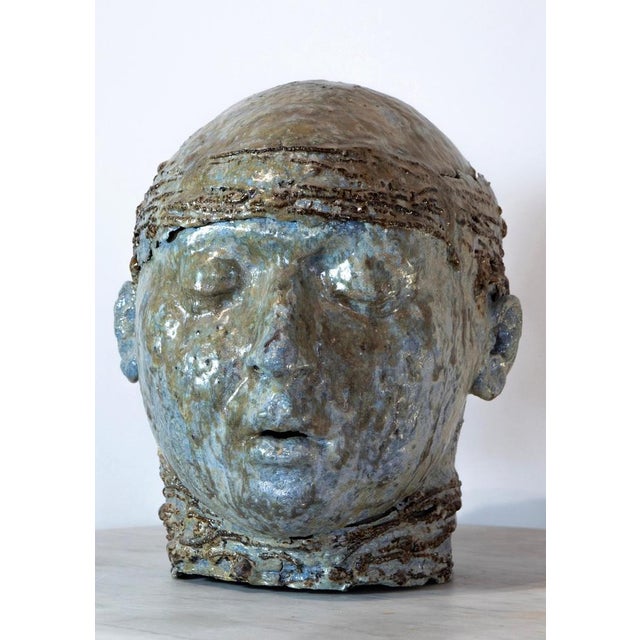 Sea Glazed Refractory and Iron Sculpture, 2010s For Sale - Image 9 of 17