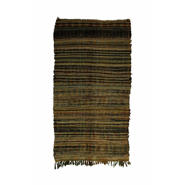 Vintage Multicolored Boucherouite Rug For Sale - Image 5 of 7