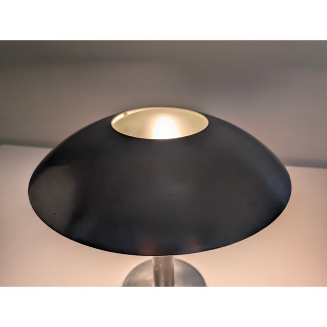 Leather Table Lamp by Metalarte, 1962 For Sale - Image 6 of 13