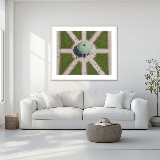 Green "Dianatempel" Contemporary Limited Edition Fine Art Photograph Print by Bernhard Lang For Sale - Image 8 of 11
