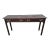 Stickley Chippendale Solid Mahogany Console Table With Protective Glass Top For Sale