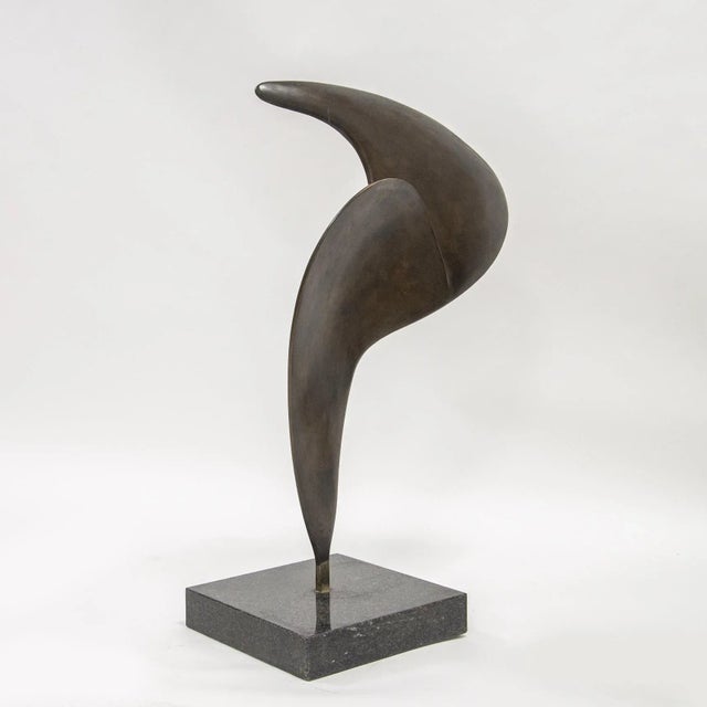 Franco Asco, Forma Evoluzione 18E, 1955, Bronze & Stone For Sale - Image 3 of 9