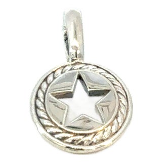 1990s David Yurman Star Amulet Pendant Sterling Silver Estate For Sale