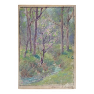 Vintage 1924 Dawson Dawson-Watson Forest Stream Painting For Sale