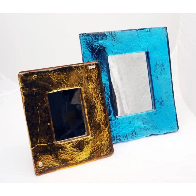 Murano Glass Frames by Livio Seguso, 1970s, Set of 2 For Sale - Image 4 of 4