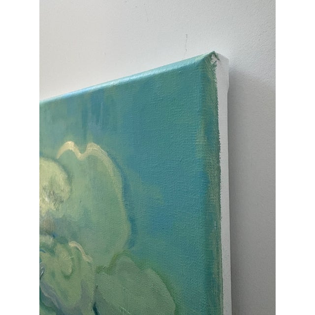 Wood “Roiling Sky” Oil on Linen by Nancy M. Vignola For Sale - Image 7 of 8