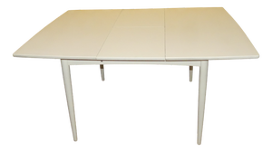 Vintage White Square Extendable Dining Table, 1960s