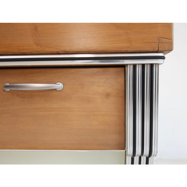 Mid-Century Modern Art Deco Streamlined Butcher's Block, 1930s For Sale - Image 10 of 18